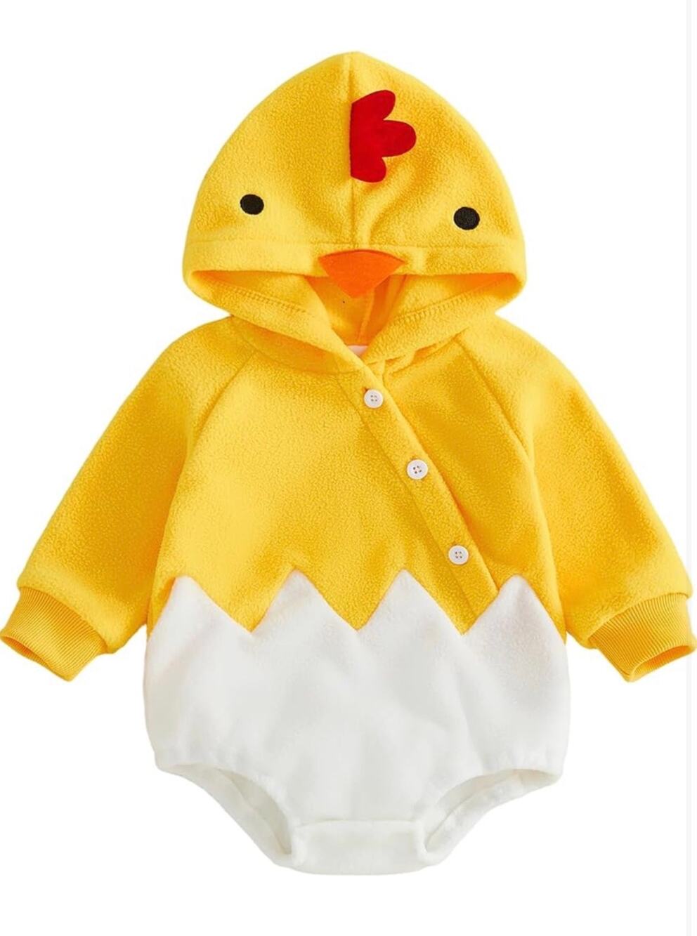 Baby Animal Halloween Costume Infant Boy Girl Fleece Romper with Hood